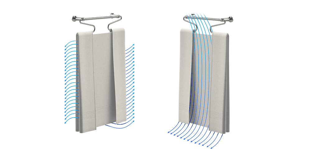 Visualization of how Airfold improves aeration
